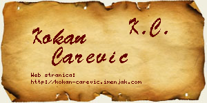 Kokan Carević vizit kartica